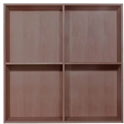 Kidi bokhylla - Massiv fingerskarvad ek - Ljus smoked - 34 cm